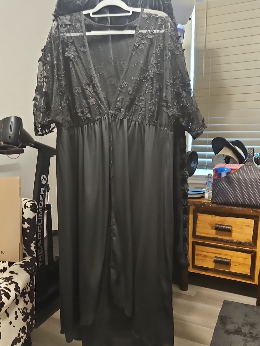 Black Lace Bodice  Duster